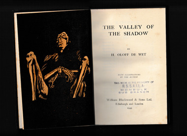 Book, W. Blackwood, The valley of the shadow, 1949