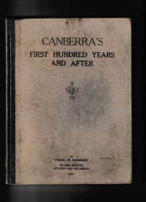 Book, Penfold, Canberra's first hundred years and after, 1927