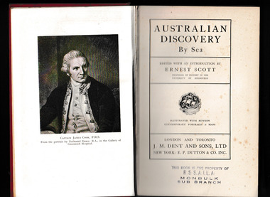 Book, Ernest Scott, Australian discovery by sea, 1929