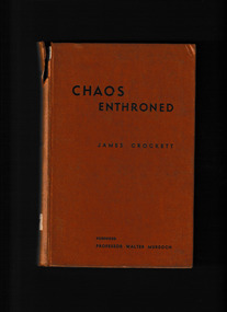 Book, Wyatt & Watts, Chaos enthroned, 1945