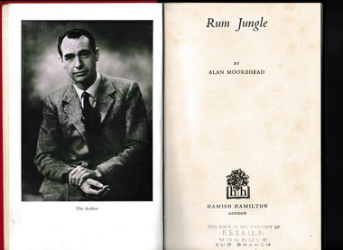 Book, Hamish Hamilton, Rum Jungle, 1953