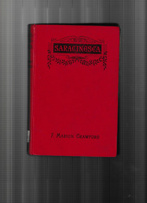 Book, Francis Marion Crawford, Saracinesca, 1909