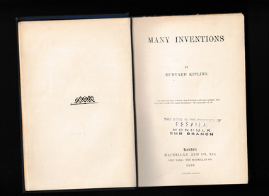Book, Many inventions, 1896