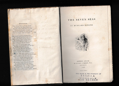 Book, Rudyard Kipling, The seven seas, 1902
