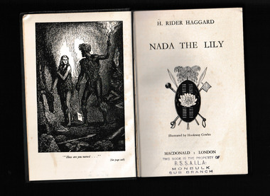 Book, H Rider Haggard, Nada the lily, 1949