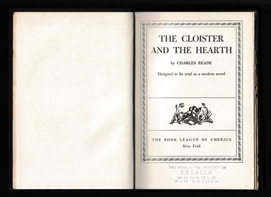 Book, The book league of America, The cloister and the hearth, ????