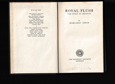 Book, The Reprint Society, Royal Flush, 1948
