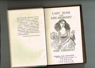 Book, Ruby Ferguson, Lady Rose and Mrs Memmary, 1949
