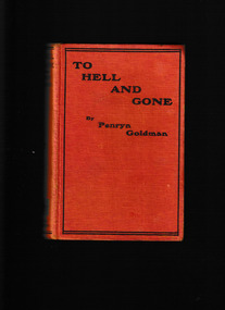 Book, Penryn Goldman, To hell and gone, 1932