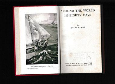 Book, Ward Lock and Co, Around the world in 80 days, 1956