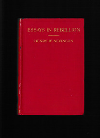 Book, Nisbet, Essays in rebellion, 1913