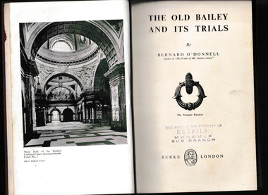 Book, Burke, The Old Bailey and its trials, 1951