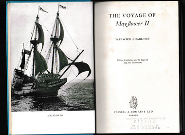 Book, Cassell, The voyage of Mayflower II, 1957