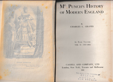 Book, Cassell, Mr. Punch's history of modern England v.1, 1921