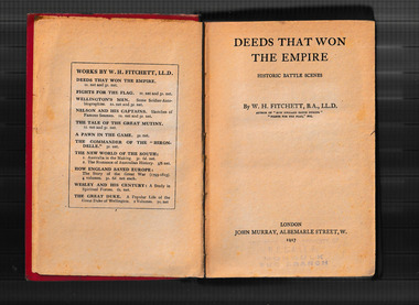 Book, J. Murray, Deeds that won the Empire : historic battle scenes, 1917