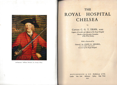 Book, Hutchinson et al, The Royal Hospital, Chelsea, 1950