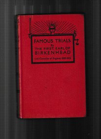 Book, The Earl of Birkenhead. et al, Famous trials, 19??