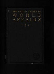 Book, Harper, The United States in world affairs 1931, 1931