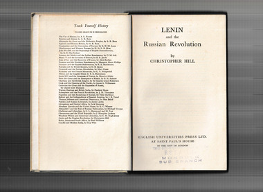 Book, English Universities Press, Lenin and the Russian Revolution, 1947