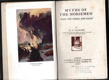 Book, George Harrap and Co, Myths of the Norsemen from the Eddas and Sagas, 1914