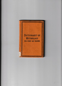 Book, Whitaker and Co, A handy dictionary of mythology for everyday readers, 1882