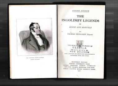 Book, Oxford University Press : H. Milford et al, The Ingoldsby legends, or, Mirth and marvels, 1921