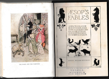 Book, Heinemann, Aesop's fables, 1912