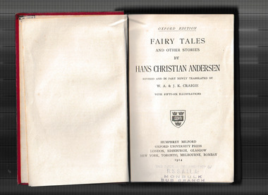 Book, Humphrey Milford, Oxford University Press, Fairy tales and other stories, 1914