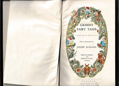 Book, Jacob Grimm, Grimms fairy tales, 1947