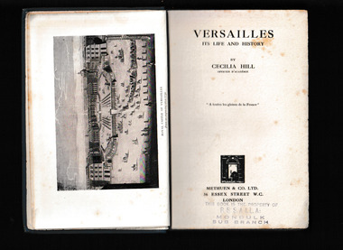 Book, Methuen and Co, Versailles: Its life and history, 1925