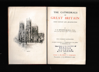 Book, J. M. Dent & company, The cathedrals of Great Britain, their history and architecture, 1902