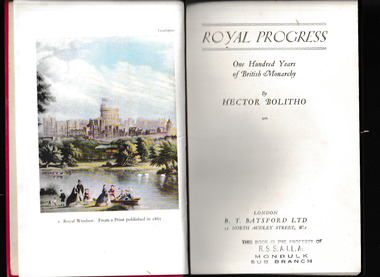 Book, Batsford, Royal progress : one hundred years of British monarchy, 1937