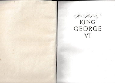 Book, Hutchinson, His Majesty, King George VI : a study, 1952