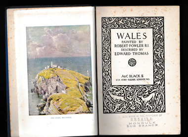 Book, A. & C. Black, Wales, 1924