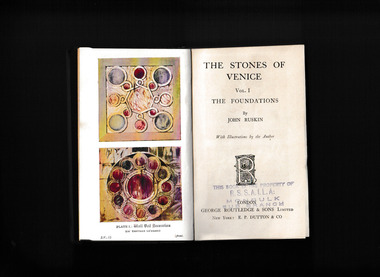 Book, John Ruskin, The Stones of Venice: v.1. The Foundations, ????