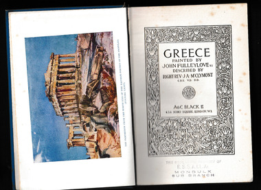 Book, A.C. Black, Greece, 1924