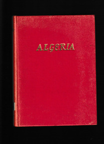 Book, N. Kaye, Algeria, 1955