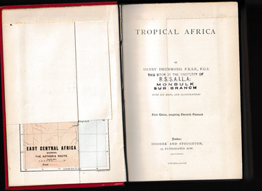 Book, Hodder and Stoughton, Tropical Africa, 1889