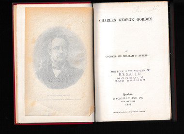 Book, Macmillan and Co, Charles George Gordon, 1889