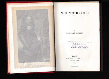 Book, Macmillan and Co, Montrose, 1892