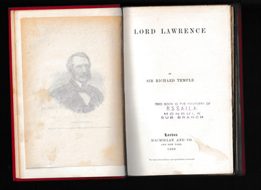 Book, Macmillan and Co, Lord Lawrence, 1892