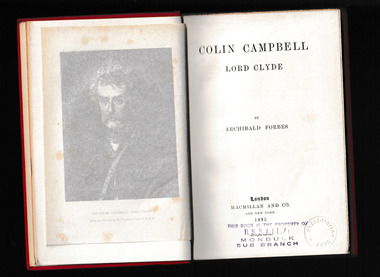 Book, Macmillan and Co, Colin Campbell, 1892