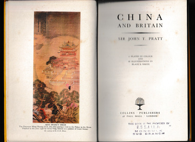 Book, China and Britain, 1944