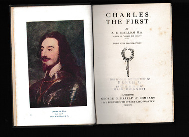 Book, George Harrap, Charles the First, 1917