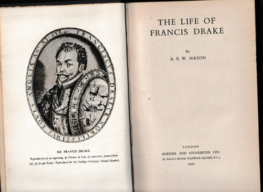 Book, Hodder and Stoughton, The life of Francis Drake, 1941