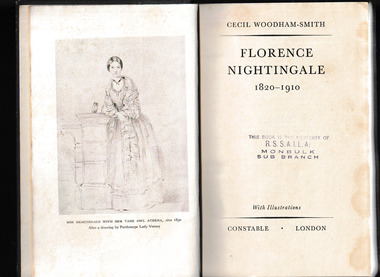 Book, Constable, Florence Nightingale, 1820-1910, 1950