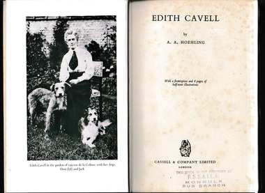Book, Cassell, Edith Cavell, 1958