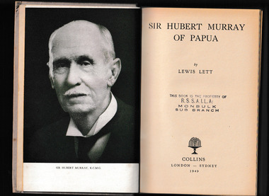 Book, Collins, Sir Hubert Murray of Papua, 1949