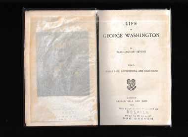 Book, George Bell and Sons, Life of George Washington v.1, 1901