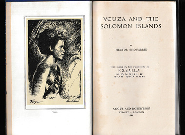 Book, Angus and Robertson, Vouza and the Solomon islands, 1946